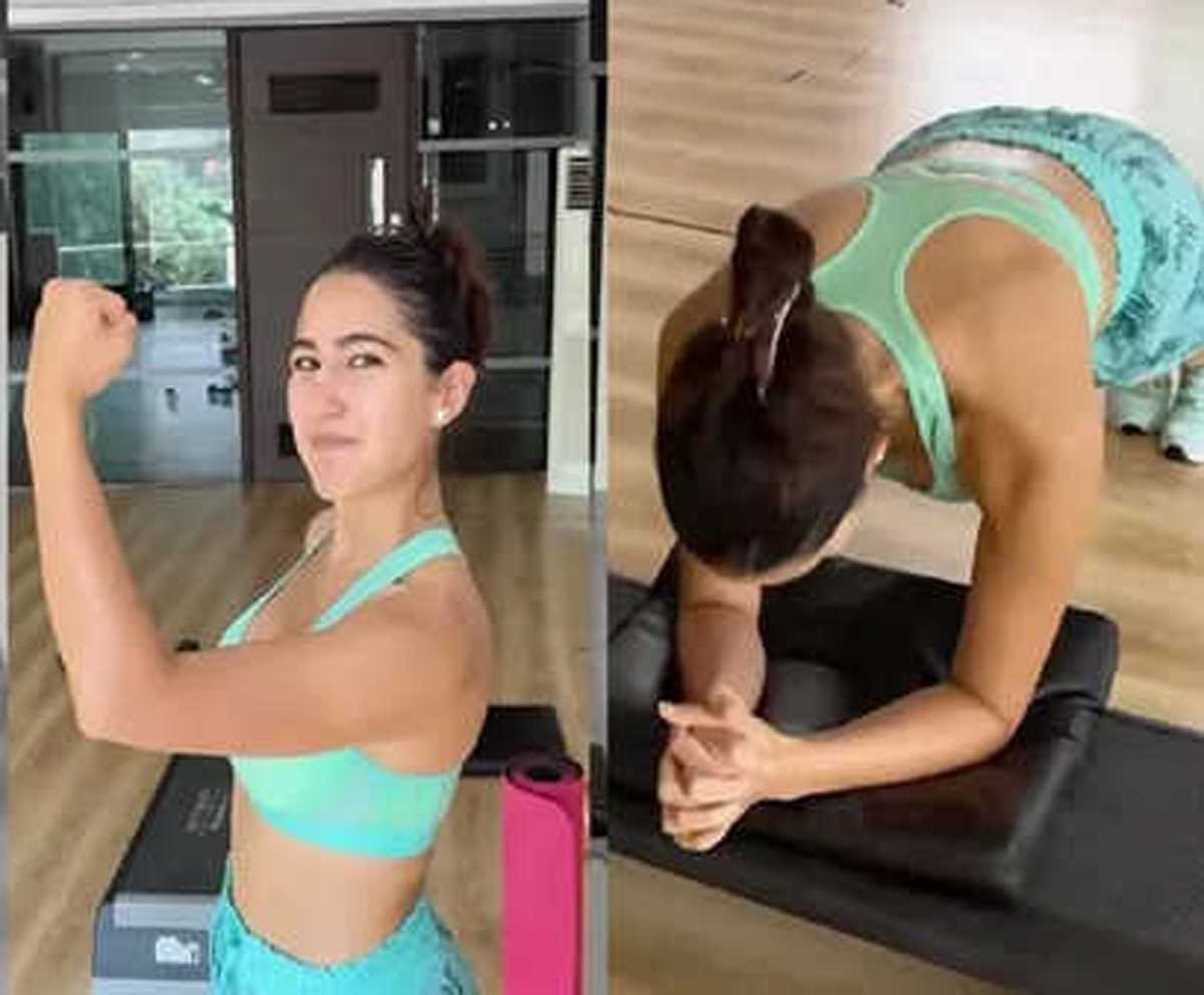 सारा अली खान ने शेयर किया वर्कआउट वीडियो